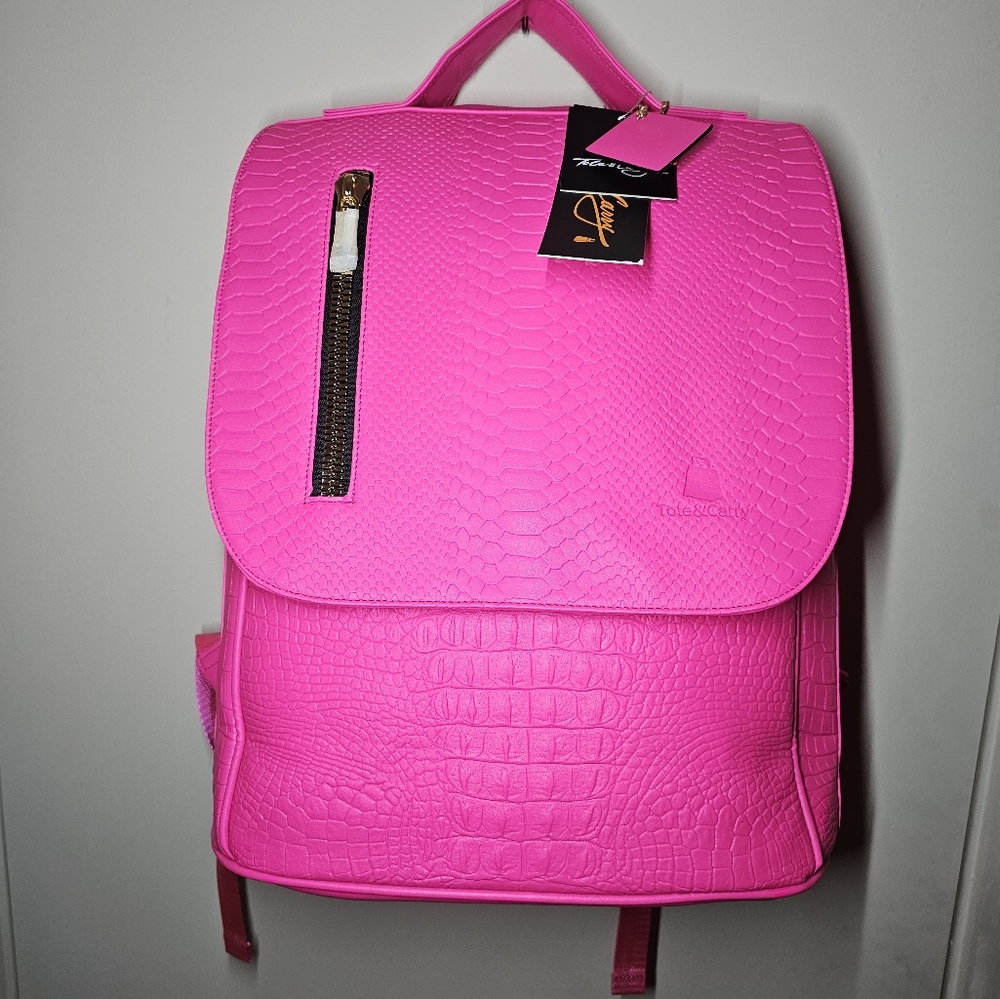 Totencarry neon pink bag Appllo 2 Crocodile backpack